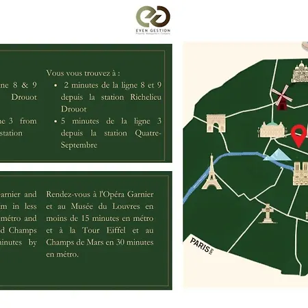 51#opera#grandboulevards#2bedrooms#paris02#ac Апартаменты *